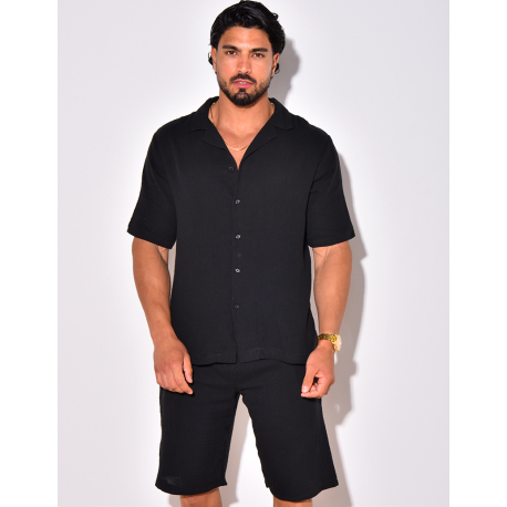 Ensemble short et chemise en coton Ensemble short et chemise en coton