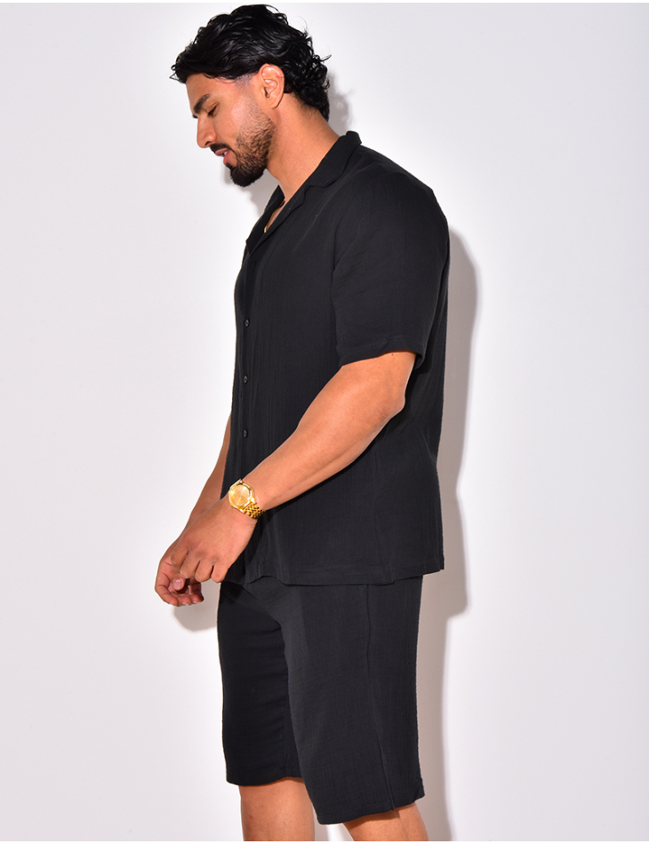 Ensemble short et chemise en coton Ensemble short et chemise en coton