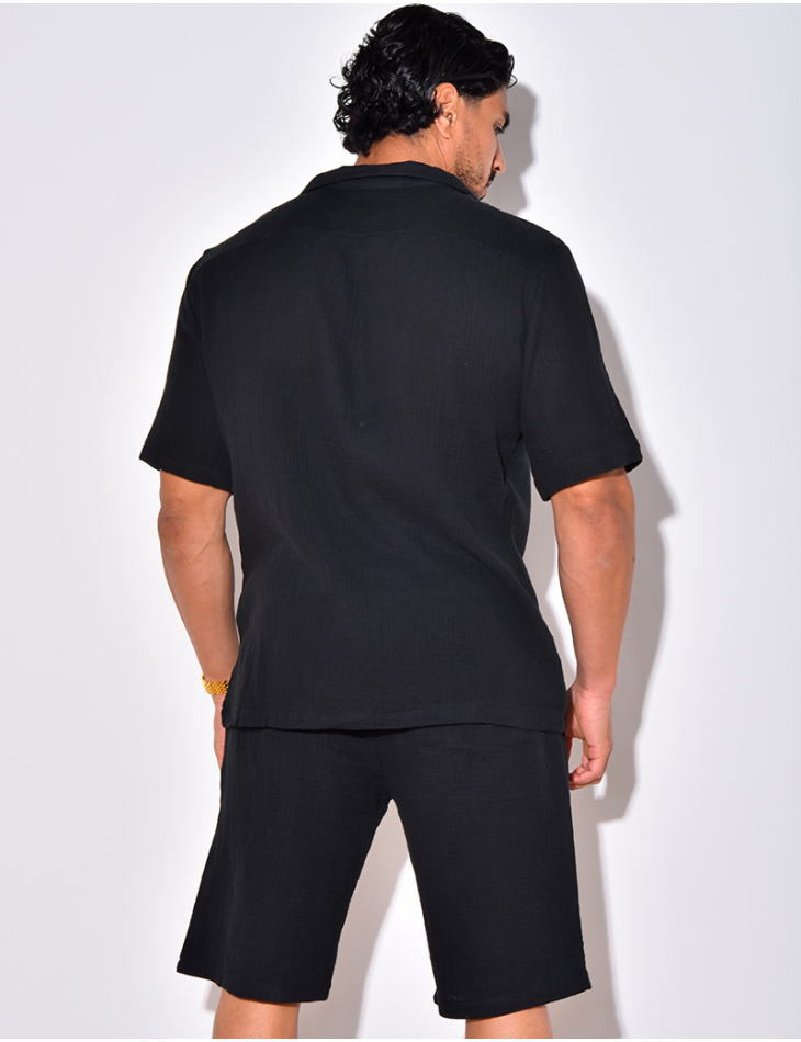 Ensemble short et chemise en coton Ensemble short et chemise en coton