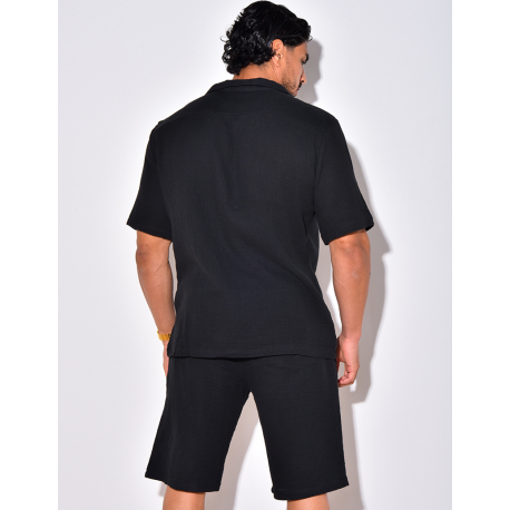 Ensemble short et chemise en coton Ensemble short et chemise en coton