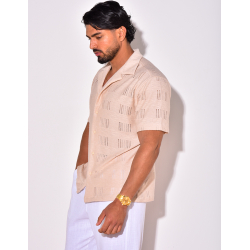 Chemise unie ajourée Chemise unie ajourée