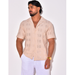 Chemise unie ajourée Chemise unie ajourée