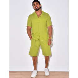 Ensemble short et chemise en coton Ensemble short et chemise en coton