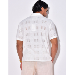 Chemise unie ajourée Chemise unie ajourée