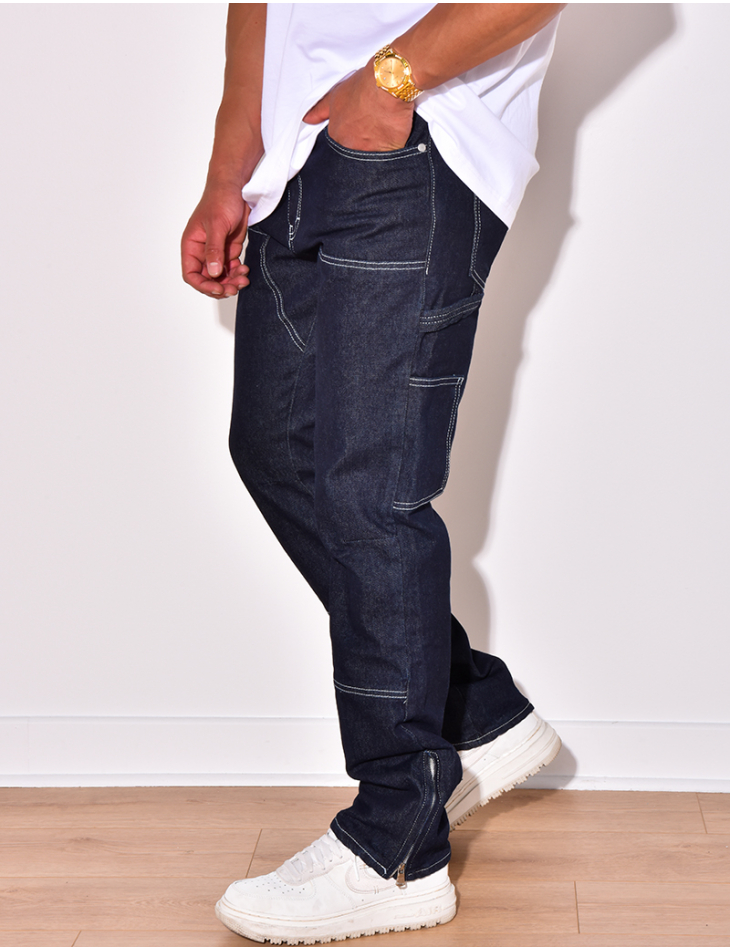 Pantalon cargo avec poches et fermetures éclair Pantalon cargo avec poches et fermetures éclair