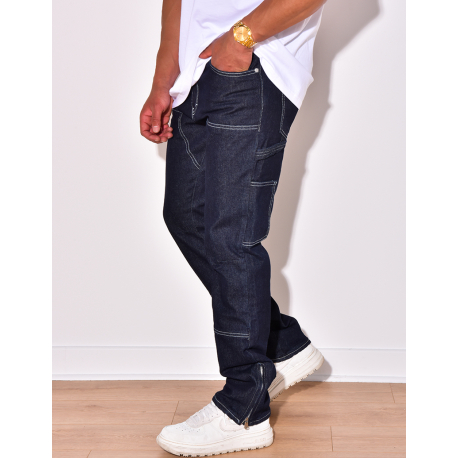 Pantalon cargo avec poches et fermetures éclair Pantalon cargo avec poches et fermetures éclair