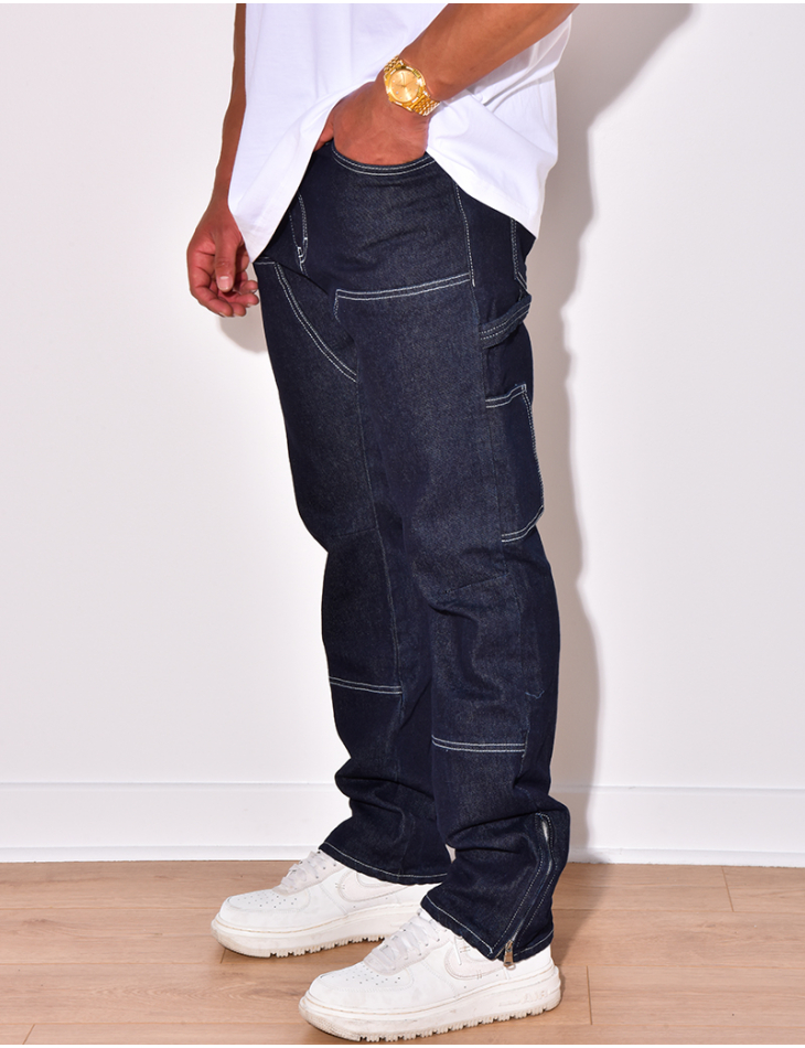 Pantalon cargo avec poches et fermetures éclair Pantalon cargo avec poches et fermetures éclair
