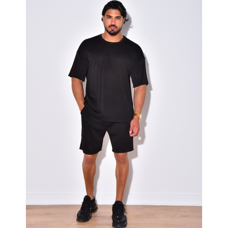 Ensemble chemise et short côtelé Ensemble chemise et short côtelé