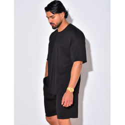 Ensemble chemise et short côtelé Ensemble chemise et short côtelé