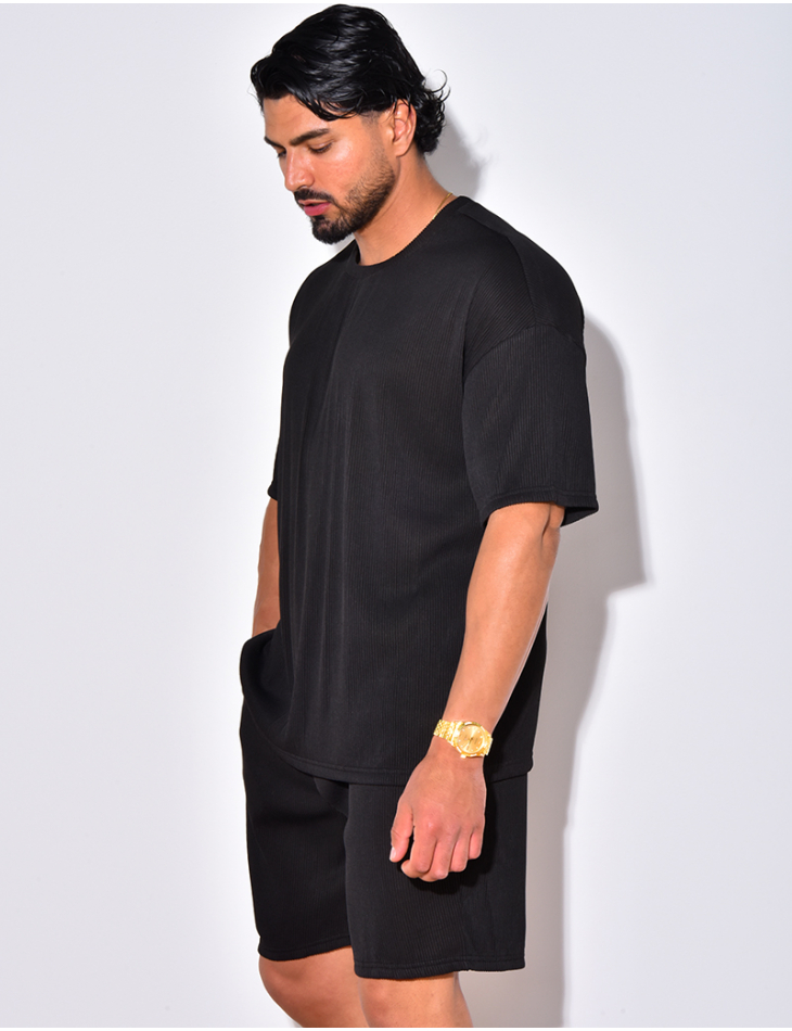 Ensemble chemise et short côtelé Ensemble chemise et short côtelé