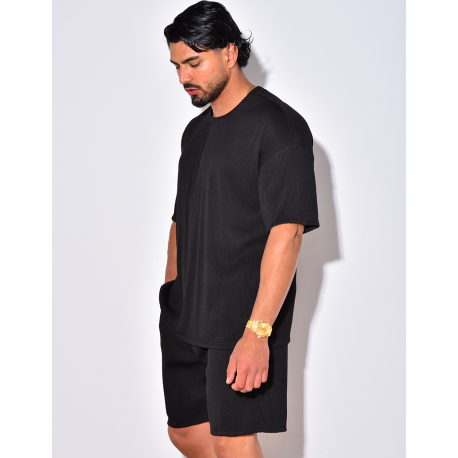 Ensemble chemise et short côtelé Ensemble chemise et short côtelé