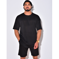 Ensemble chemise et short côtelé Ensemble chemise et short côtelé