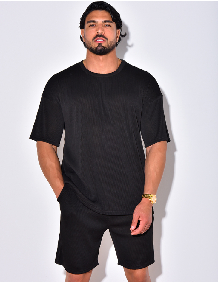 Ensemble chemise et short côtelé Ensemble chemise et short côtelé