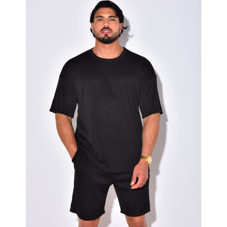 Ensemble chemise et short côtelé Ensemble chemise et short côtelé