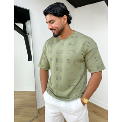 T-shirt uni ajouré T-shirt uni ajouré