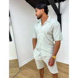 Ensemble short et t-shirt plissé Ensemble short et t-shirt plissé