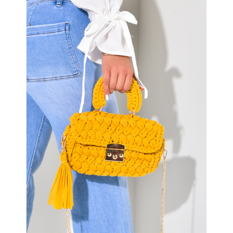 Petit sac à main à pompom