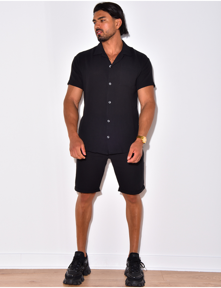 Ensemble short et chemise en lin Ensemble short et chemise en lin