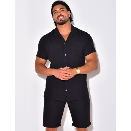 Ensemble short et chemise en lin Ensemble short et chemise en lin