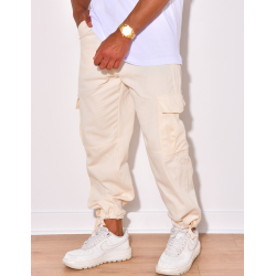 Pantalon cargo fin à nouer aux chevilles Pantalon cargo fin à nouer aux chevilles