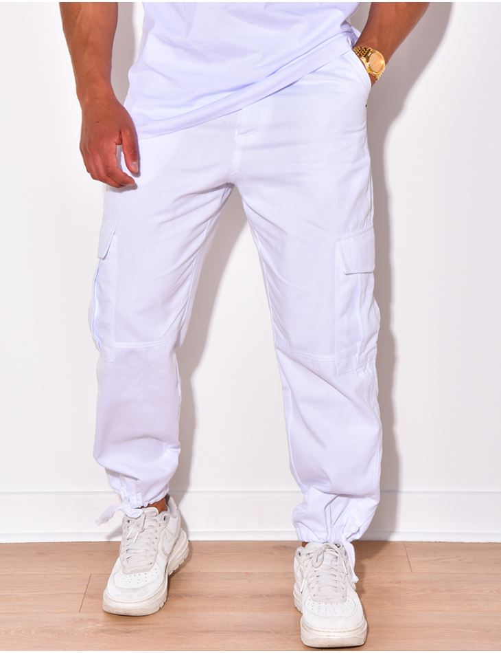 Pantalon fin homme deals