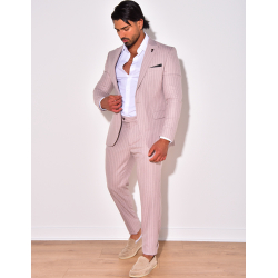 Ensemble de costume 3 pièces à rayures Ensemble de costume 3 pièces à rayures