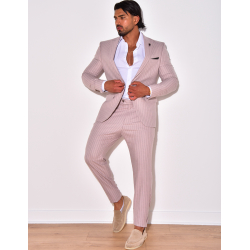 Ensemble de costume 3 pièces à rayures Ensemble de costume 3 pièces à rayures