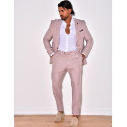 Ensemble de costume 3 pièces à rayures Ensemble de costume 3 pièces à rayures