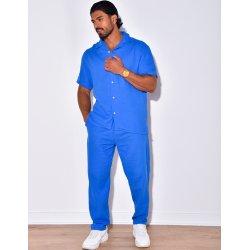 Ensemble pantalon et chemise à relief Ensemble pantalon et chemise à relief