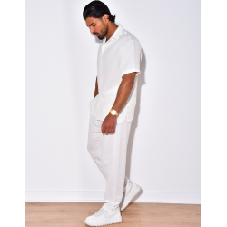 Ensemble pantalon et chemise à relief Ensemble pantalon et chemise à relief