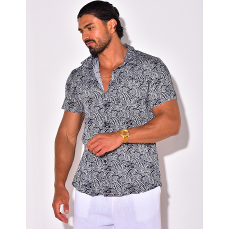 Chemise manches courtes à motifs Chemise manches courtes à motifs