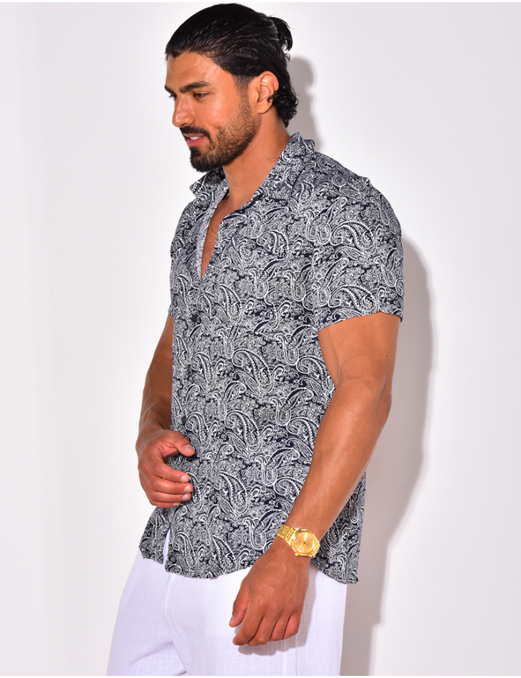 Chemise manches courtes à motifs Chemise manches courtes à motifs