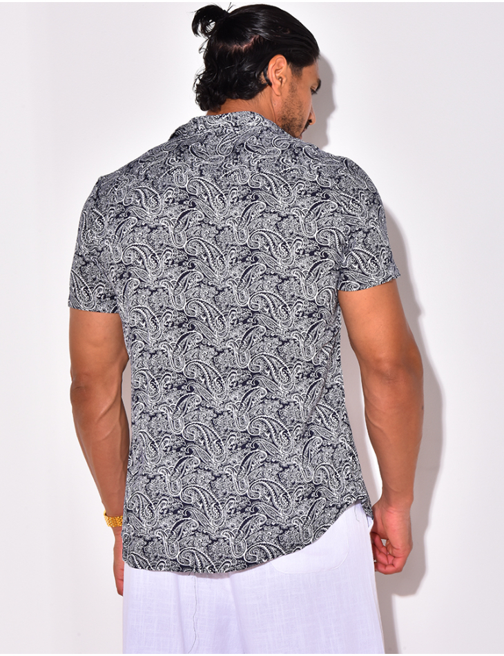 Chemise manches courtes à motifs Chemise manches courtes à motifs