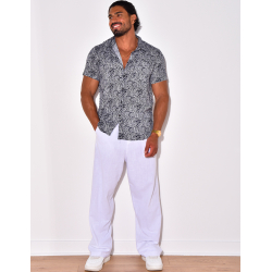 Chemise manches courtes à motifs Chemise manches courtes à motifs