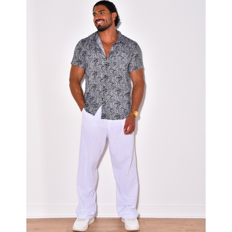 Chemise manches courtes à motifs Chemise manches courtes à motifs