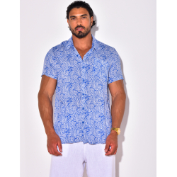 Chemise manches courtes à motifs