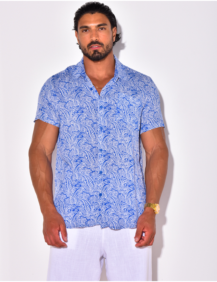 Chemise manches courtes à motifs