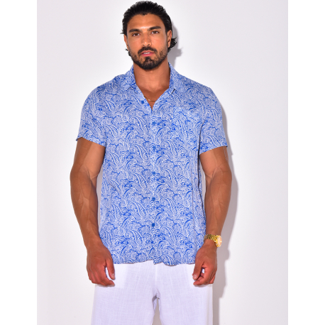 Chemise manches courtes à motifs
