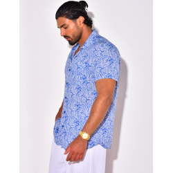 Chemise manches courtes à motifs