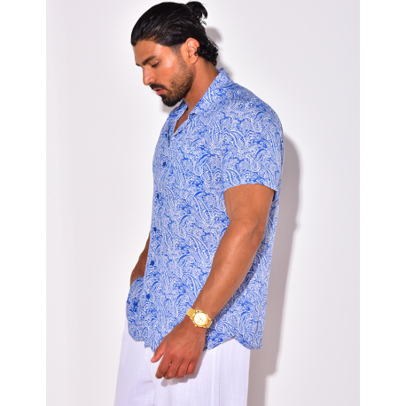 Chemise manches courtes à motifs