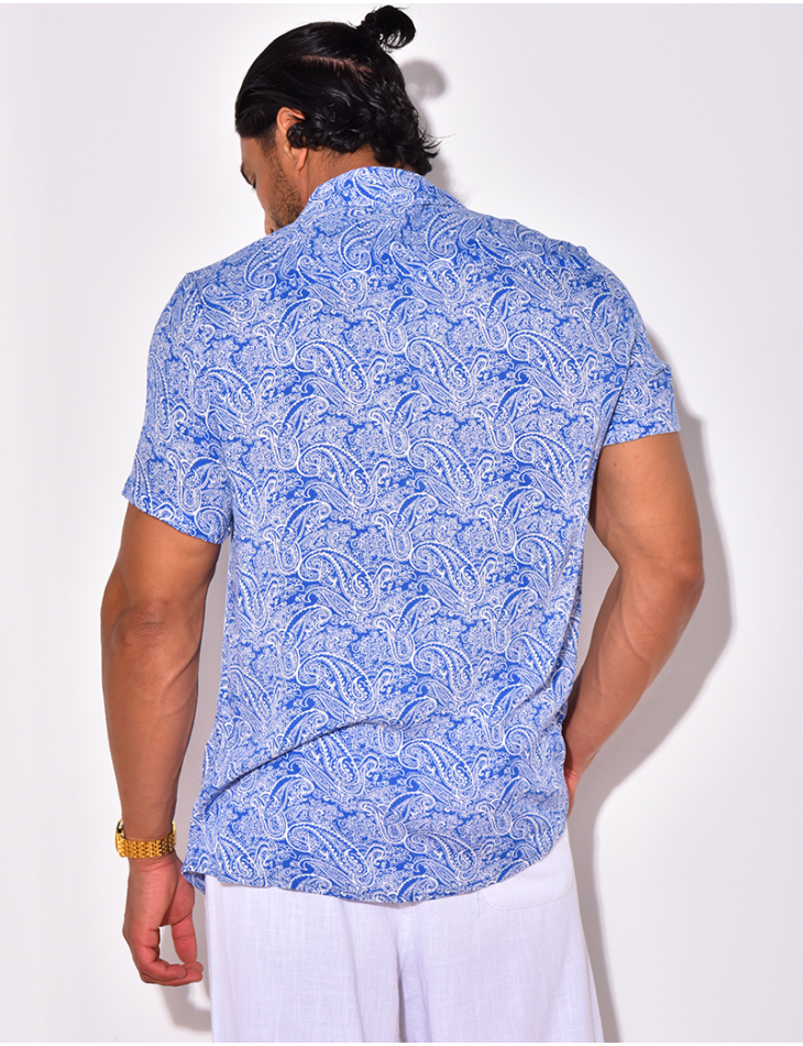 Chemise manches courtes à motifs