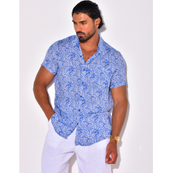 Chemise manches courtes à motifs