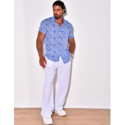 Chemise manches courtes à motifs