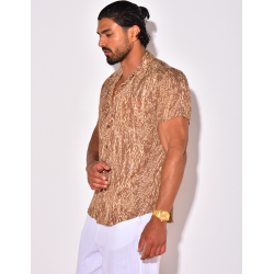 Chemise manches courtes à motifs