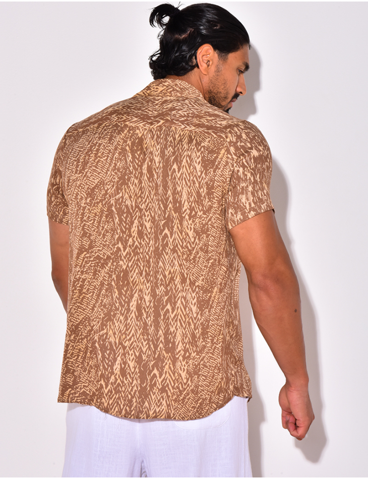 Chemise manches courtes à motifs