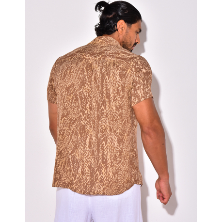 Chemise manches courtes à motifs