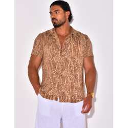 Chemise manches courtes à motifs