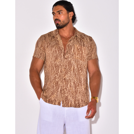 Chemise manches courtes à motifs
