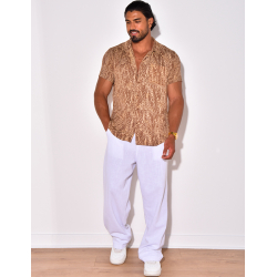 Chemise manches courtes à motifs