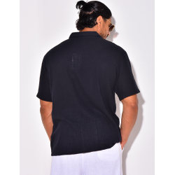 Chemise en lin à motifs flèches Chemise en lin à motifs flèches